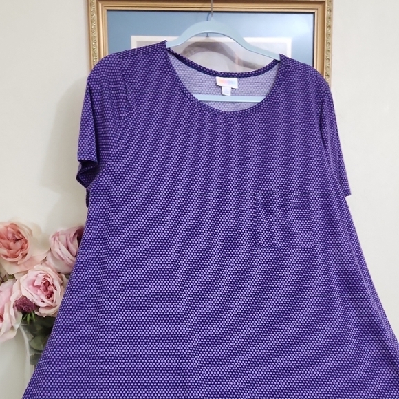 Purple Polka Dot Women's Top - Picture 6 of 8